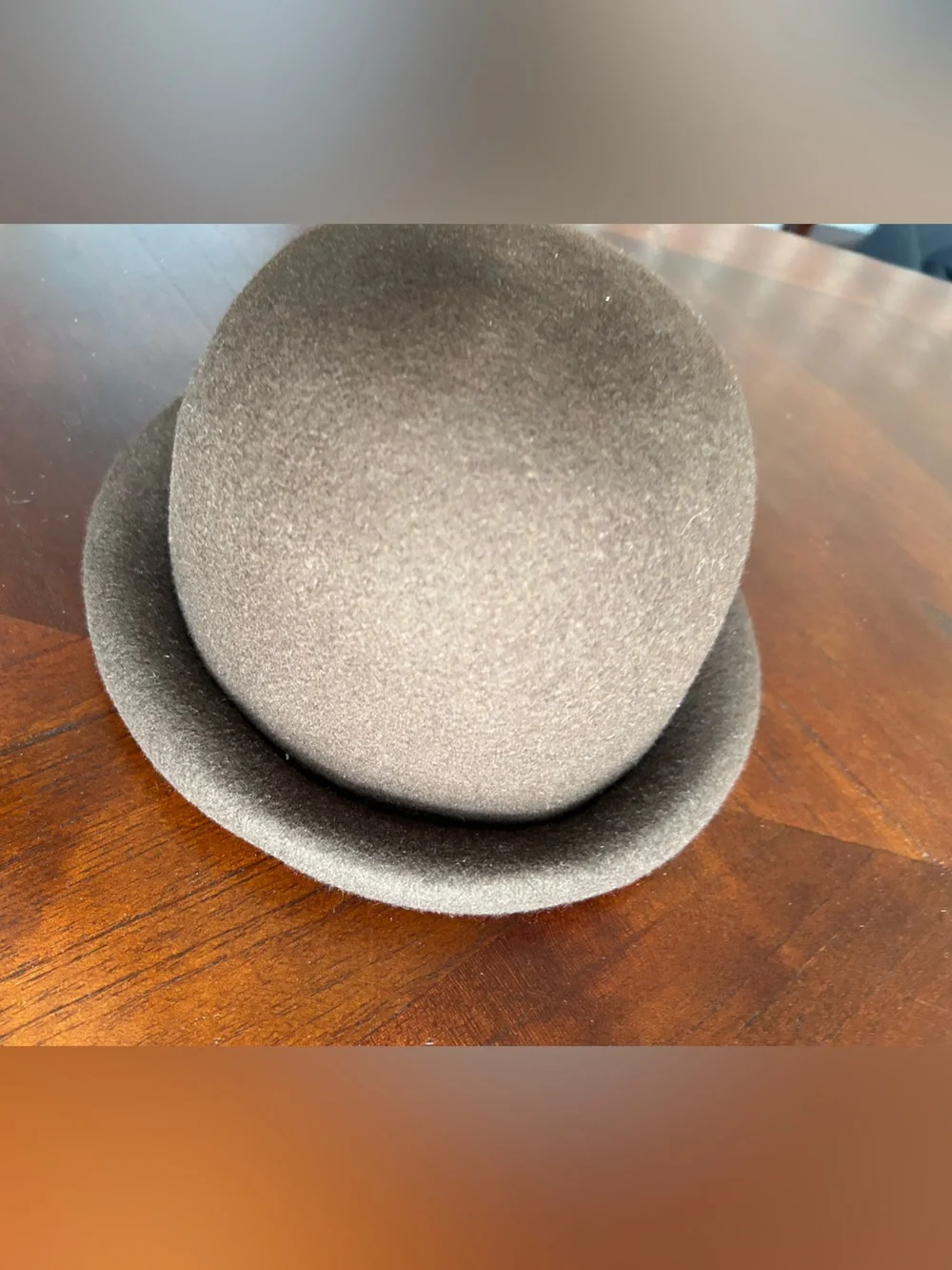 Brown Women's Felt Bowler Hat - Classic & Chic 100% wool